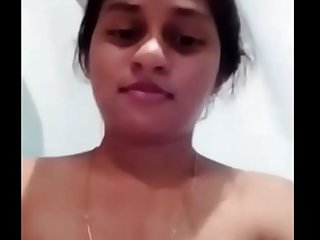 Desi College girl selfie fingering video with big tits