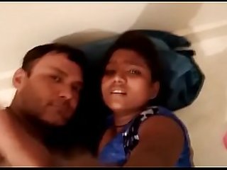Desi couple in hotel room with gujju girl