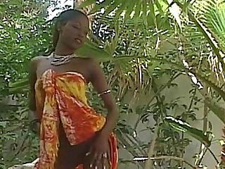 Stunning ebony pornstar India gets naked